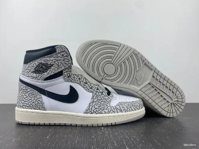 Reps TBK White Air Cement High Jordan 1 OG DZ5485-052 0529